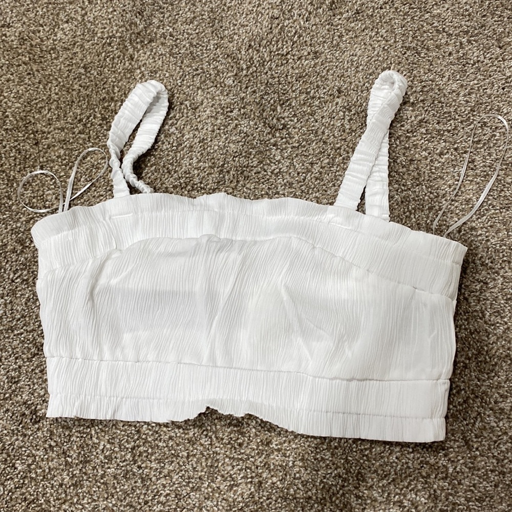 White crop top